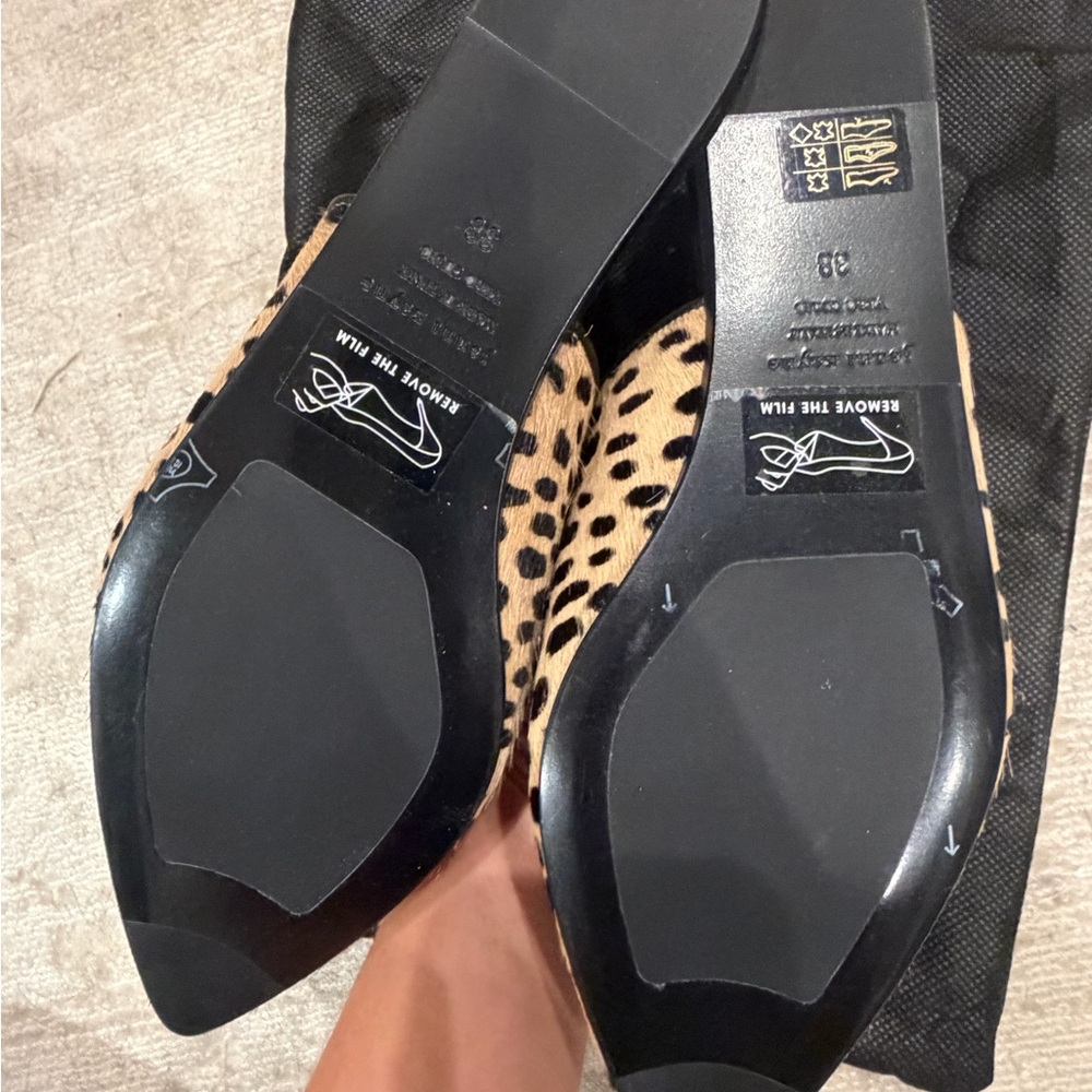 Jenni Kayne Leopard Print Pony Hair Mules - Picture 6 of 7